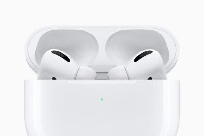AirPods Pro with charging case.  