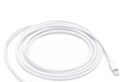 2-metre USB 2.0 cable connects your iPhone, iPad or iPod with Lightning connector to your computer’s USB-A port for syncing and charging.  