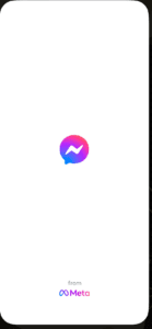 Messenger app showing blank screen