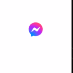 Messenger app showing blank screen