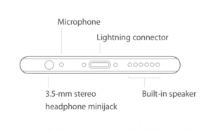 iPhone 6S bottom microphone