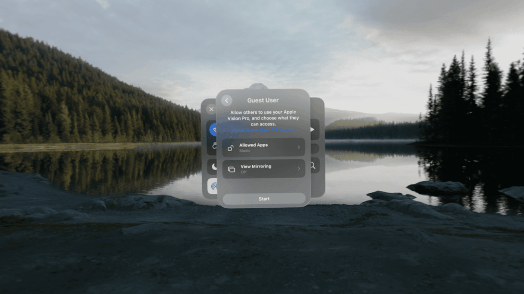 How to use Control Center on Apple Vision Pro | GeeksChalk