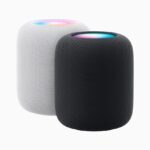 Two HomePod (2nd generation) devices are shown on a white background.