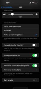 Have Siri announce notifications on speaker