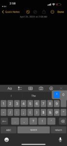 Degree symbol on iPhone keyboard