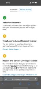 See repair and service coverage on Apple's MySupport website,