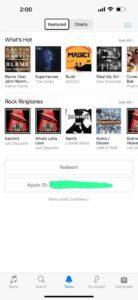 Buy ringtone on iTunes Store on an iPhone