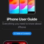 A screenshot displaying an iPhone User Guide in Tips app