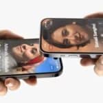 NameDrop feature working between two iPhones  