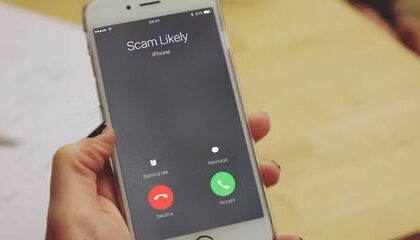 Scam likely message on iPhone