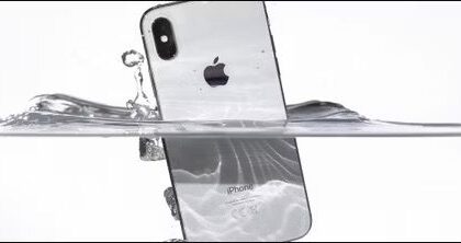 iPhone in water