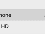 A device selected in the Finder sidebar.  