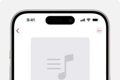 iPhone showing a new playlist created