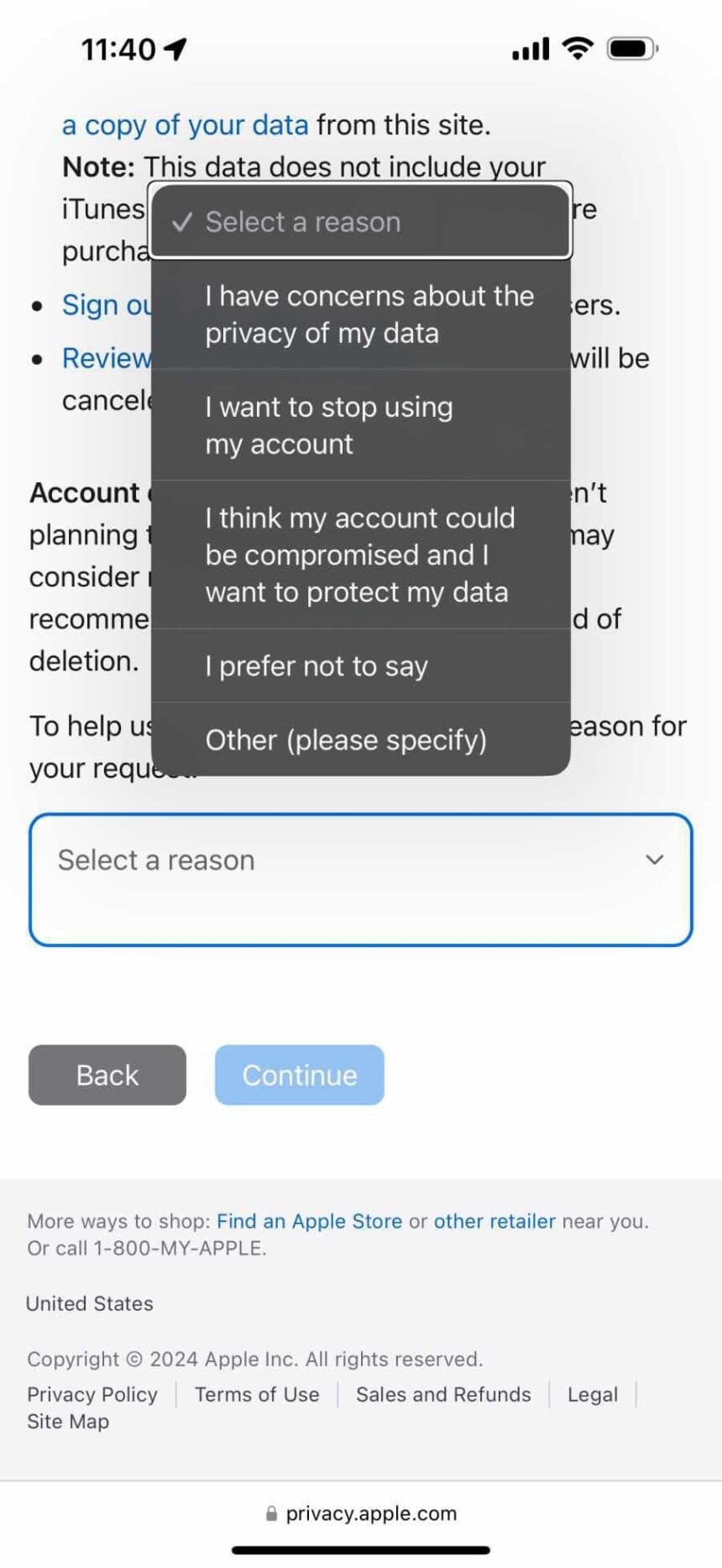 HOW TO DELETE APPLE APP STORE ACCOUNT visual data 6