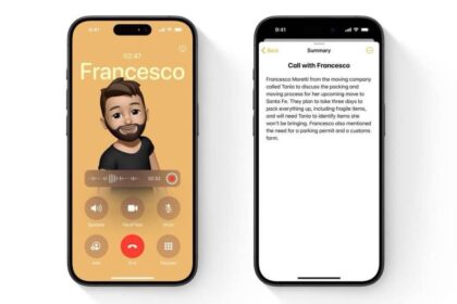 Call recording on iPhone