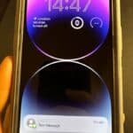 cracked iPhone 14 pro screen  