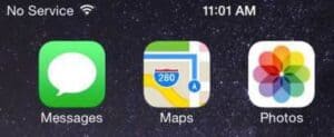 No Service error on iPhone