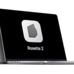 MacBook Pro with Rosetta 2 icon on screen  
