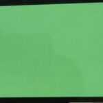 iPhone with green screen