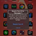 Lock messages on iPhone with Face ID