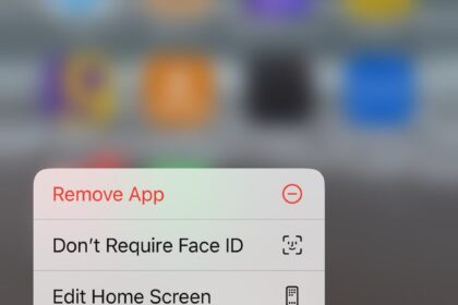 Face ID messages screen