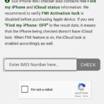 Checking if iPhone is unlocked using IMEI checker tool