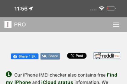 Checking if iPhone is unlocked using IMEI checker tool