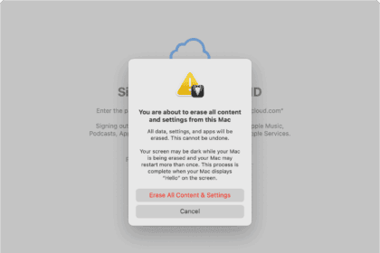 How to reset Mac to factory setting