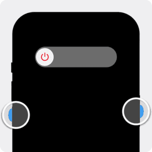 These are the Volume down and side buttons on an iPhone with Face ID.  