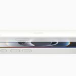 Two white iPhone 16 devices stacked on top of each other.
