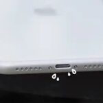 Illustrated water inside Lightning port
