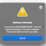 Malware Blocked error