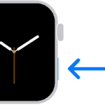 Apple Watch showing the Side button