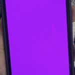 iPhone displaying the pink screen of death