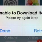 Unable to download item