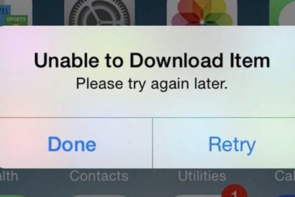 Unable to download item