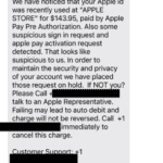 Scam alert message