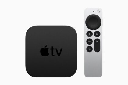 The new Apple TV 4K with the Siri Remote.
