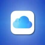 Apple iCloud Logo on blue background