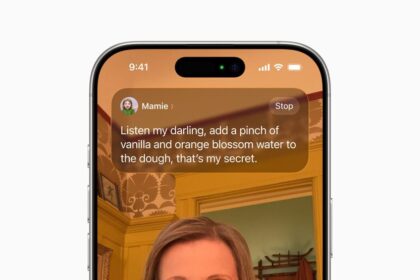 Live Translation on FaceTime is shown on iPhone 16 Pro.