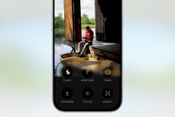 Updated iOS 26 camera interface