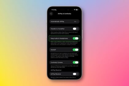 keep audio headphones ios 26