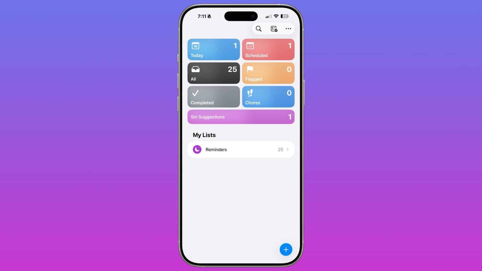 iOS 26 Reminders app