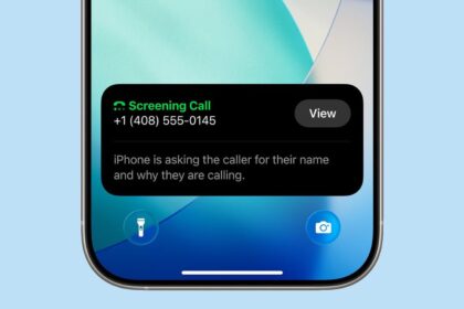 iPhone air phone app call screening