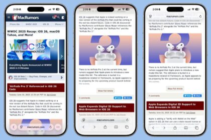 iPhone air Safari design light mode