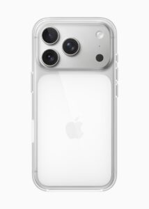 iPhone 17 Pro shown in a Clear Case.