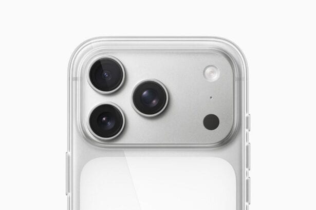iPhone 17 Pro shown in a Clear Case.