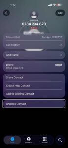 How to unblock a caller on iPhone