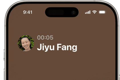 iPhone showing an active phone call, with the option to tap the More button.