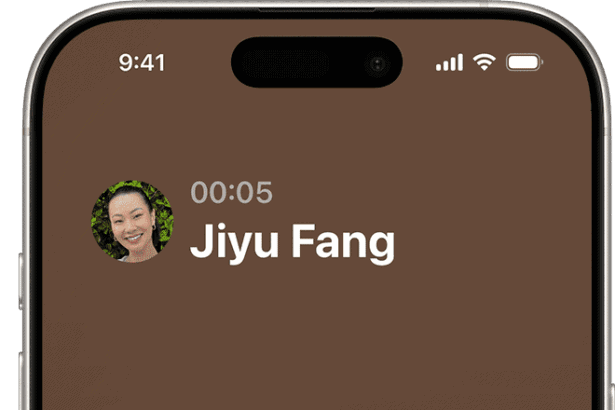 iPhone showing an active phone call, with the option to tap the More button.